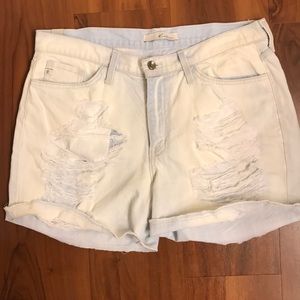 Kancan distressed denim shorts
